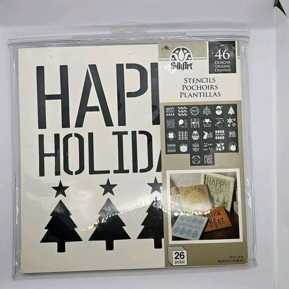 FolkArt Seasonal Holidays Stencil Pack 46 Designs - Picture 4 of 5